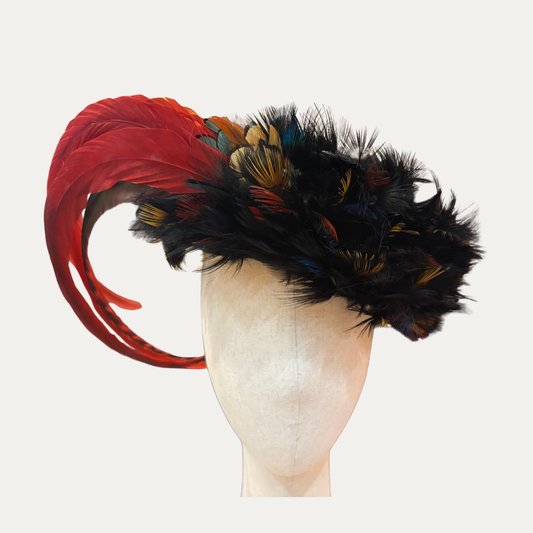 Vintage Fredrick Fox Feather Hat