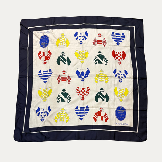 Vintage Concord Saratoga 90cm Silk Scarf