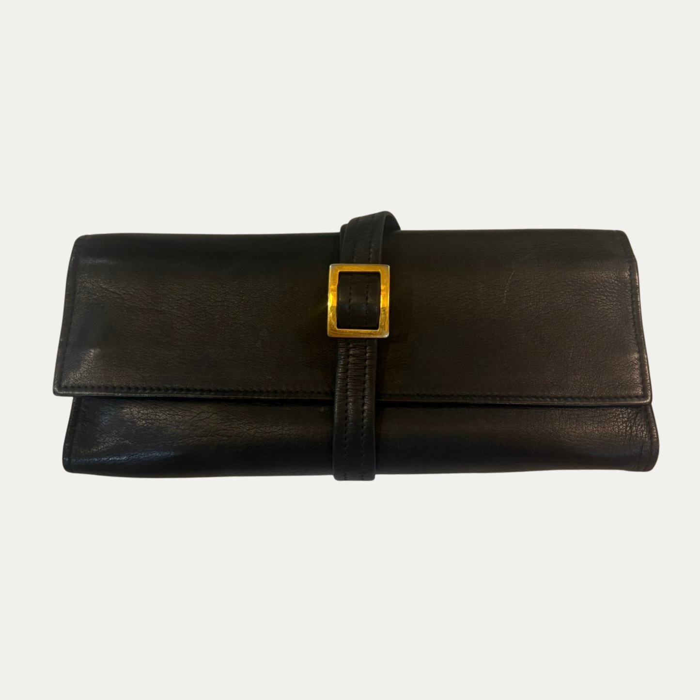 Vintage Italian Leather Wrap Jewelry Case