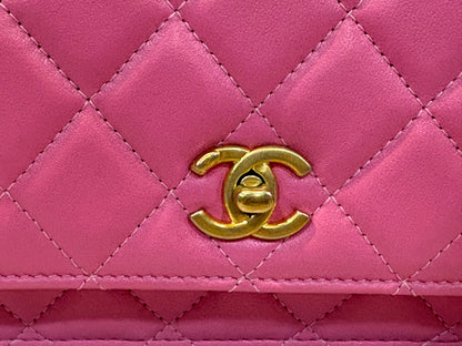 Chanel Hot Pink Wallet On Chain