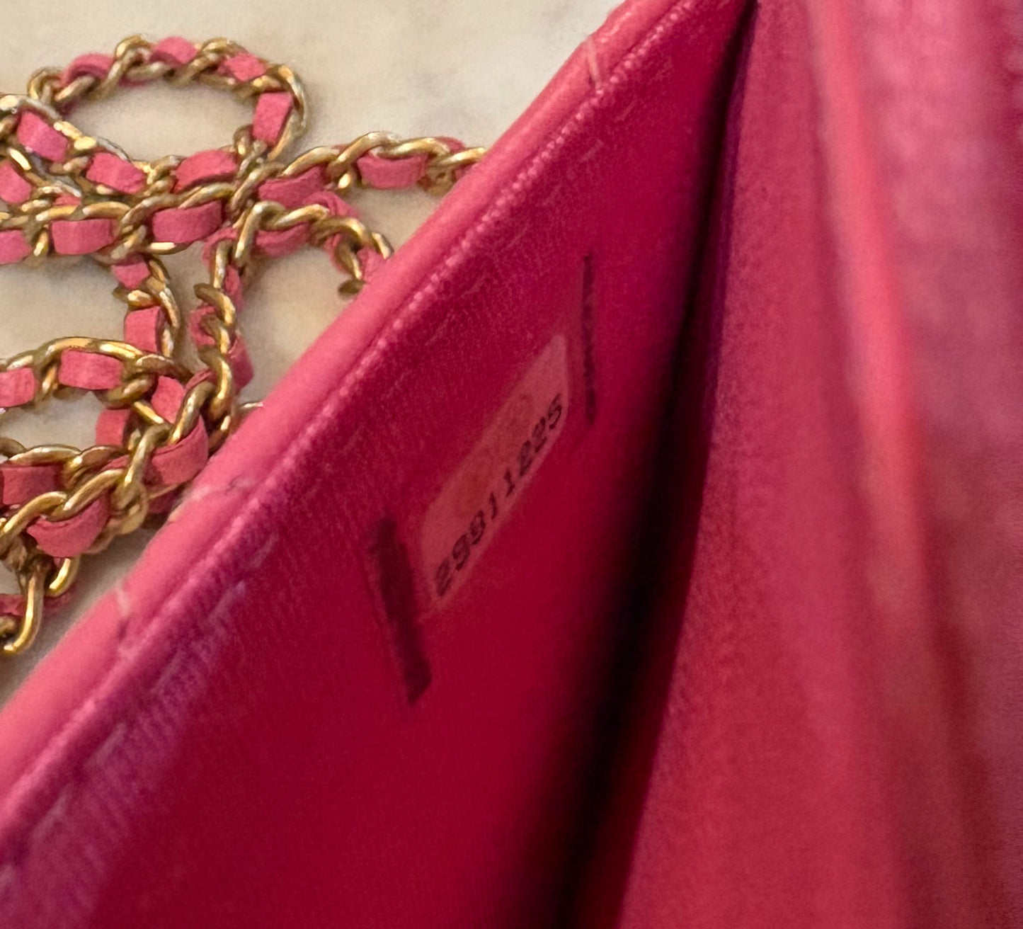 Chanel Hot Pink Wallet On Chain