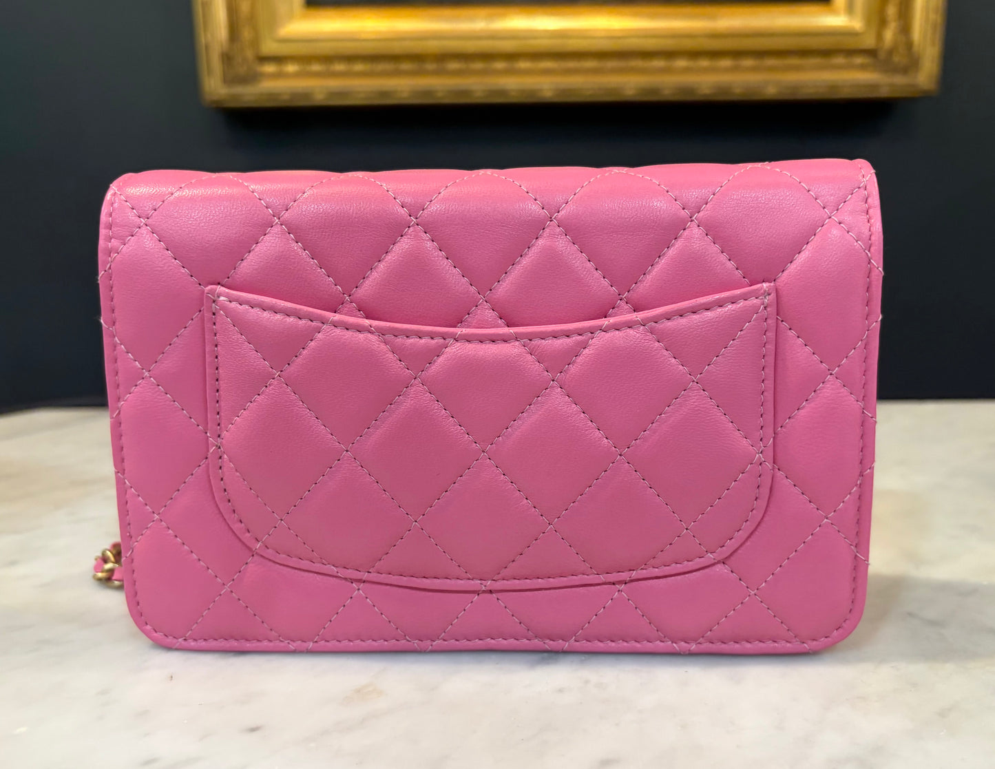 Chanel Hot Pink Wallet On Chain
