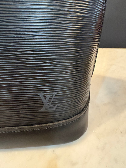 Louis Vuitton Large Black Epi Leather Alma BB