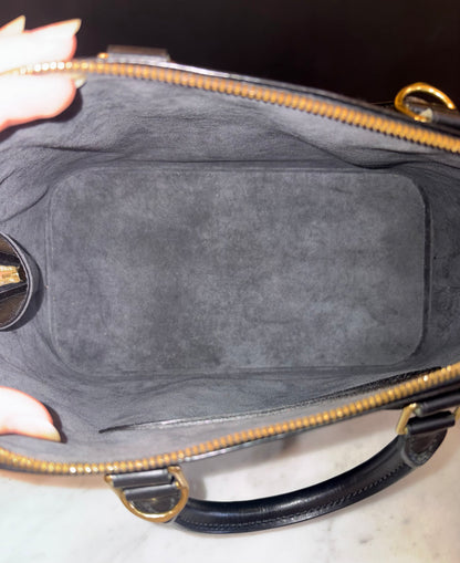 Louis Vuitton Large Black Epi Leather Alma BB