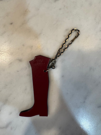 Rare Hermes Leather Boot Bag Charm