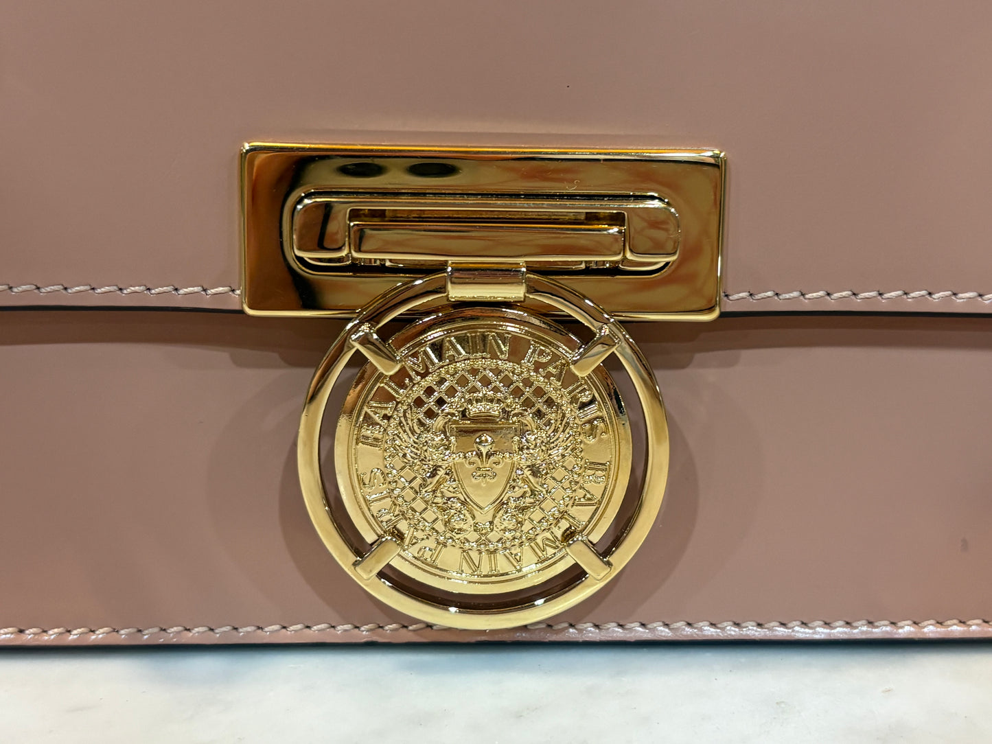 Balmain Paris BBox 20 Leather Shoulder Bag