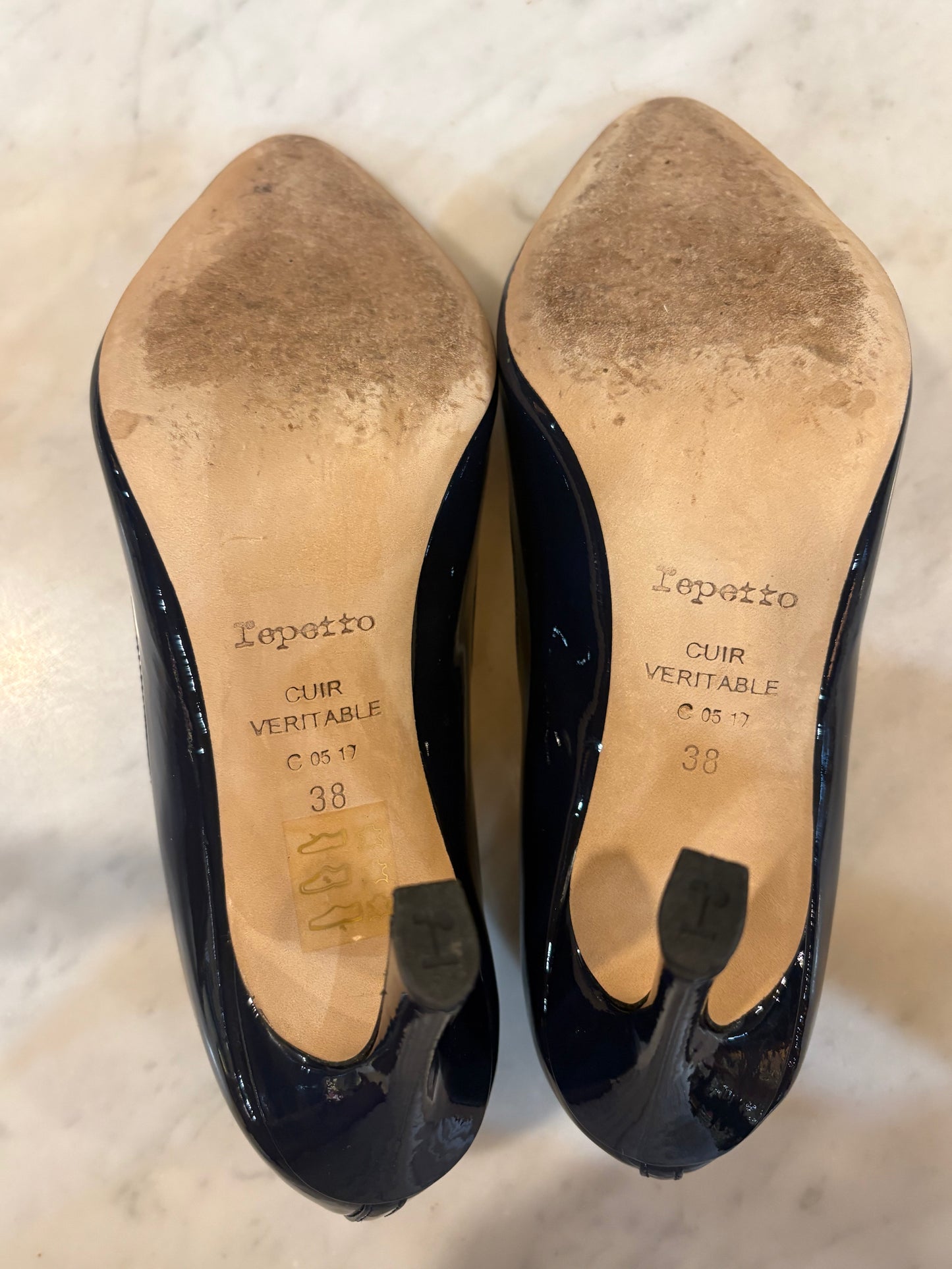 Repetto France Heart Cut High Heels (Size 38)