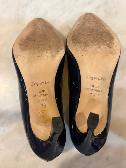 Repetto France Heart Cut High Heels (Size 38)