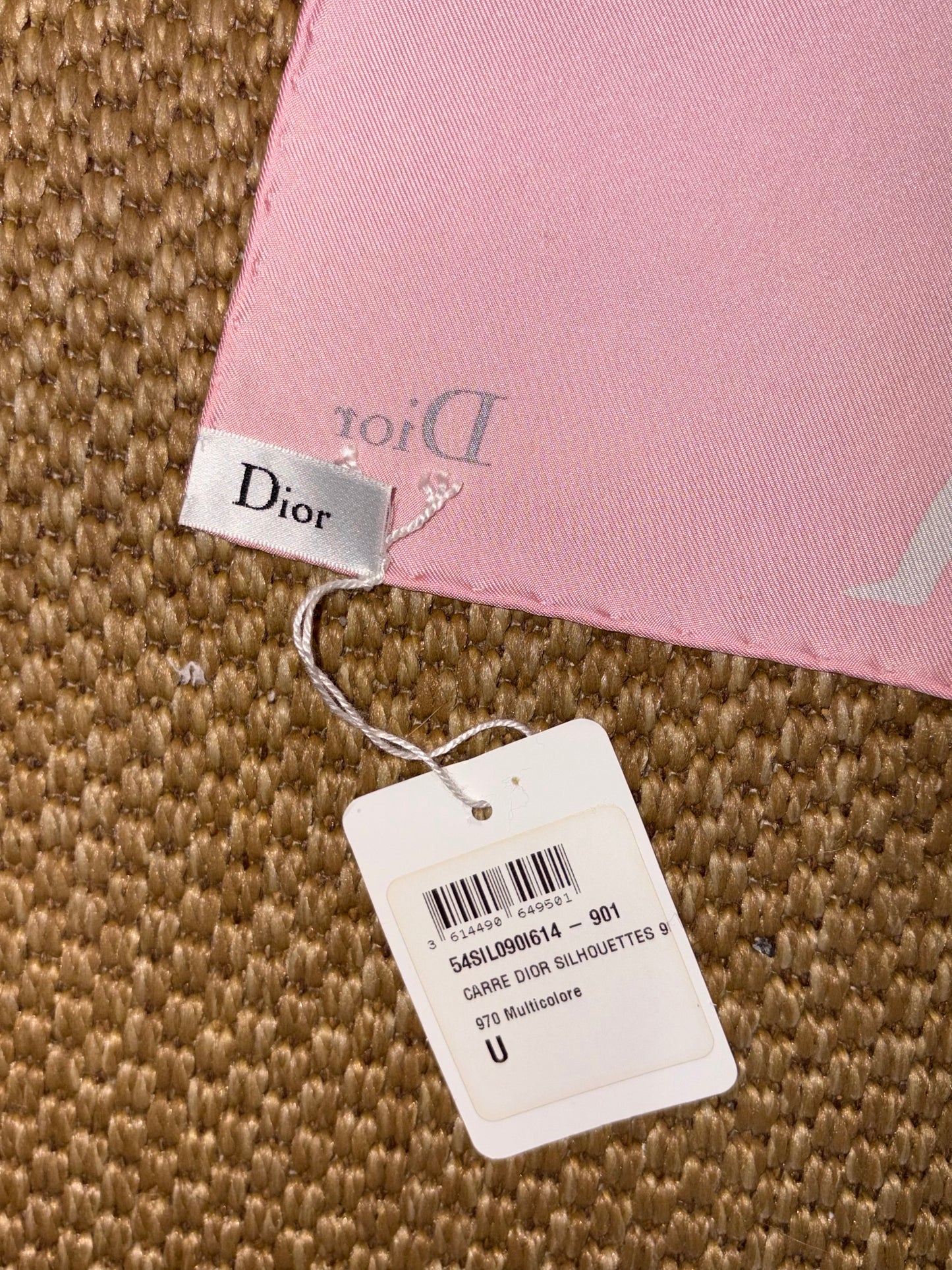 Christian Dior "Silhouettes" 90cm Silk Scarf