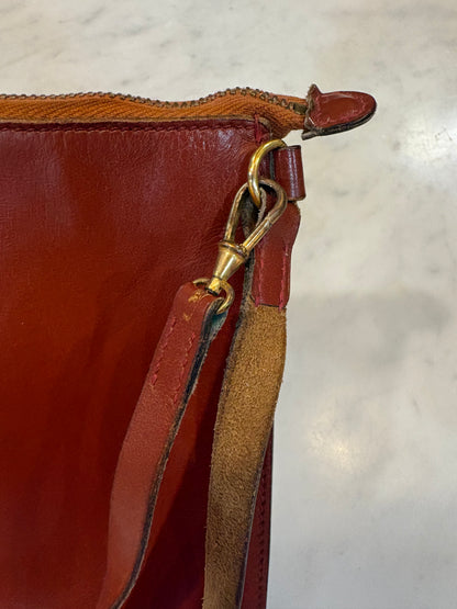 Vintage 1980s Hermes Box Leather Wristlet