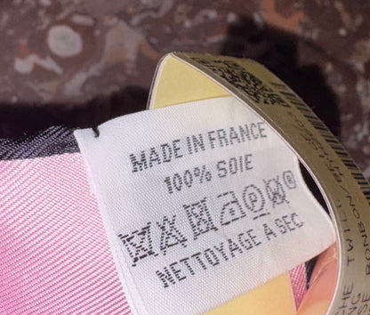 Hermes Cavroche 45cm Silk Jumping Scarf In Pink