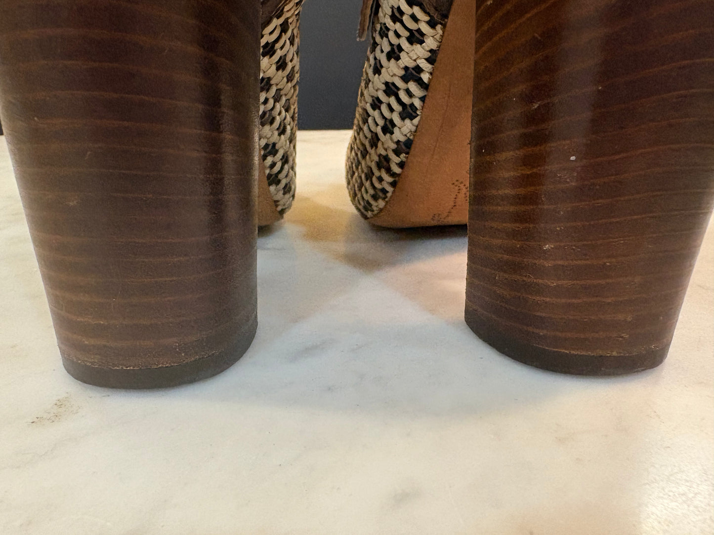Marni Woven Leather Heels (Size 6)