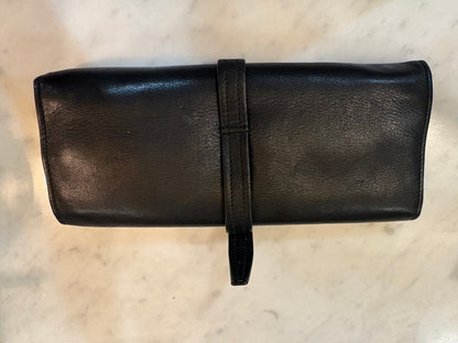 Vintage Italian Leather Wrap Jewelry Case
