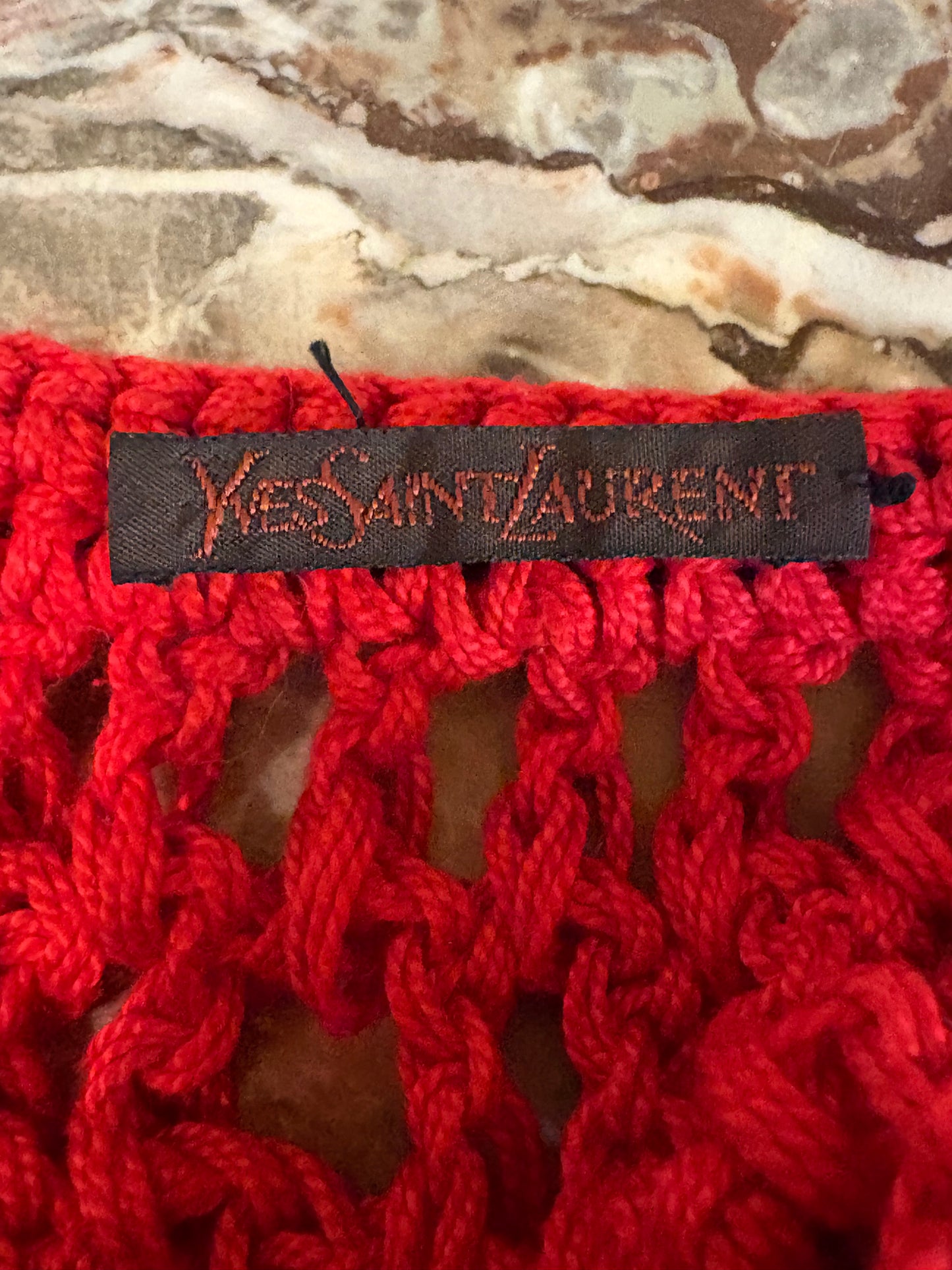 Vintage Yves Saint Laurent Crochet Beret