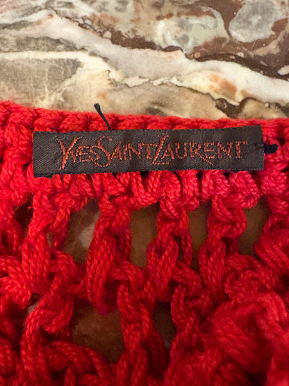 Vintage Yves Saint Laurent Crochet Beret