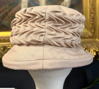 Vintage Pink Fredrick Fox Linen Hat