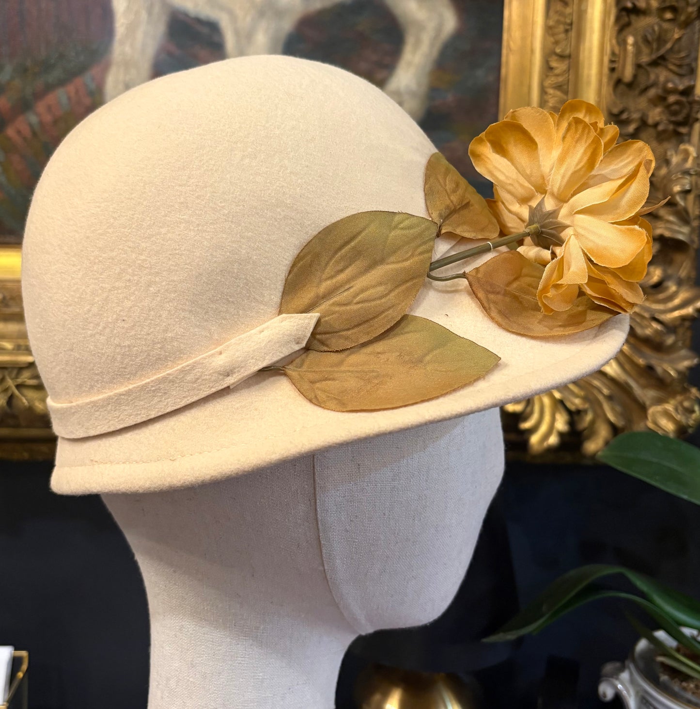 Vintage Saks Fifth Avenue Felt Cloche Hat