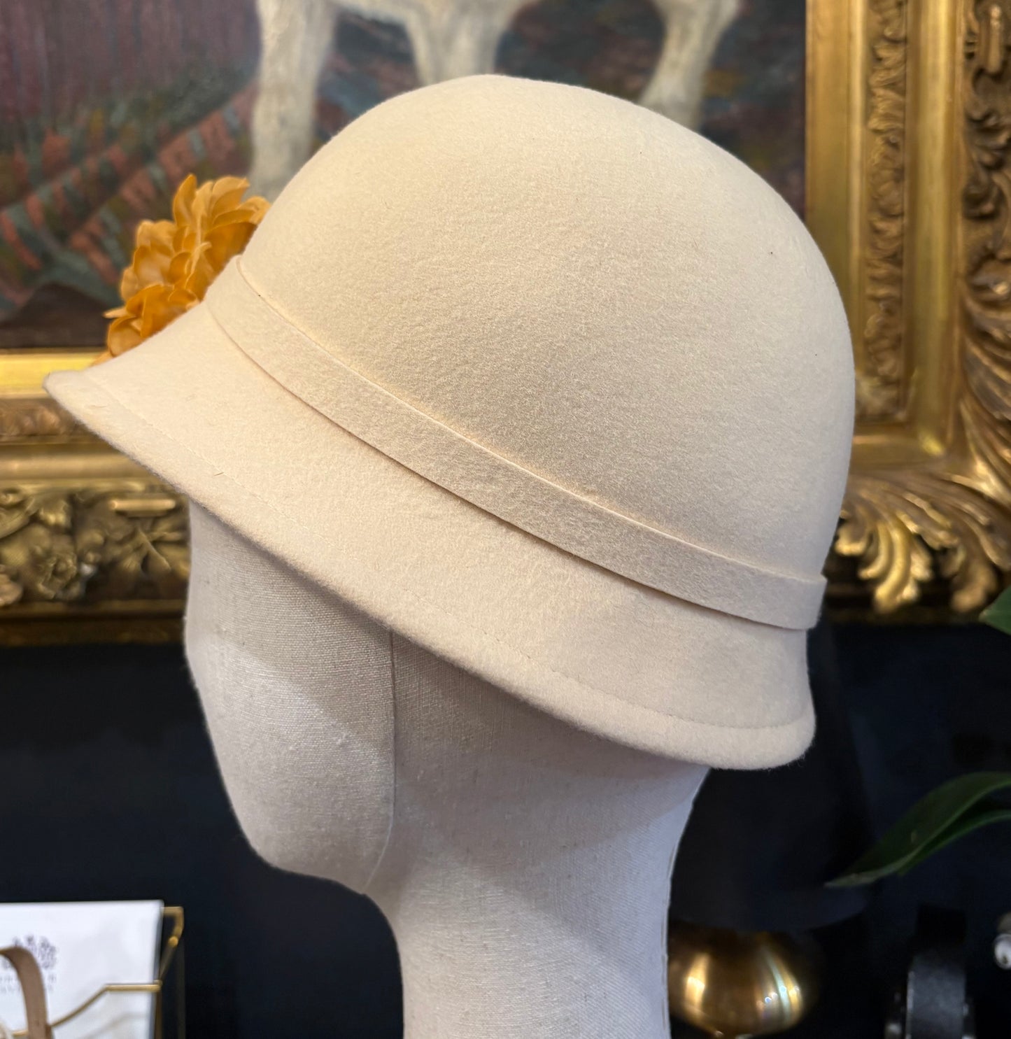 Vintage Saks Fifth Avenue Felt Cloche Hat