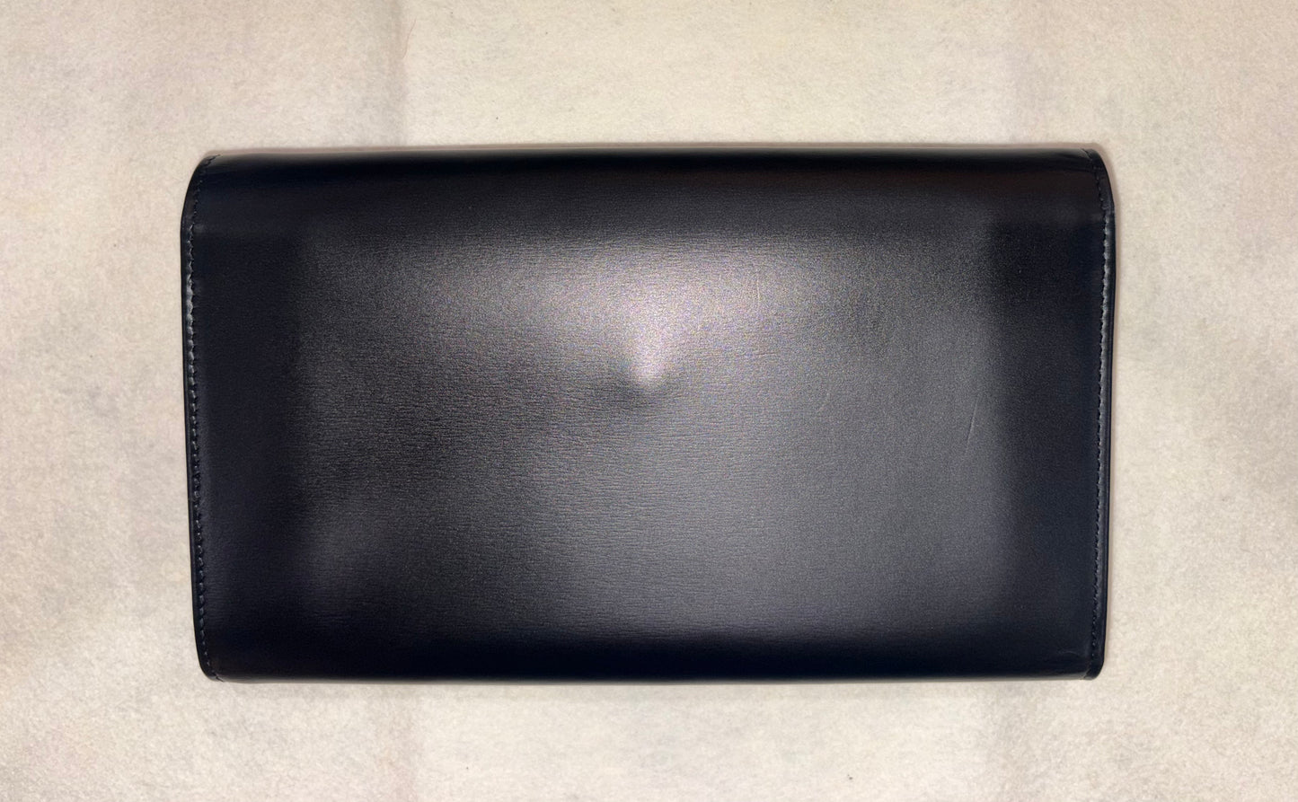 Cartier "C" Panther Long Black Leather Wallet