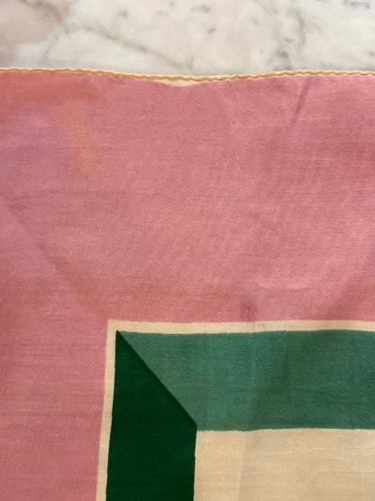 Vintage "Carriages" Mauve 90cm Silk Scarf