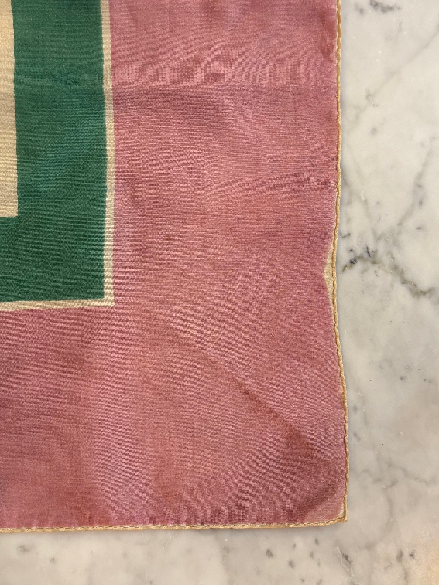 Vintage "Carriages" Mauve 90cm Silk Scarf