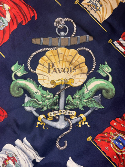 Hermes "Pavois" 90 cm Silk Scarf