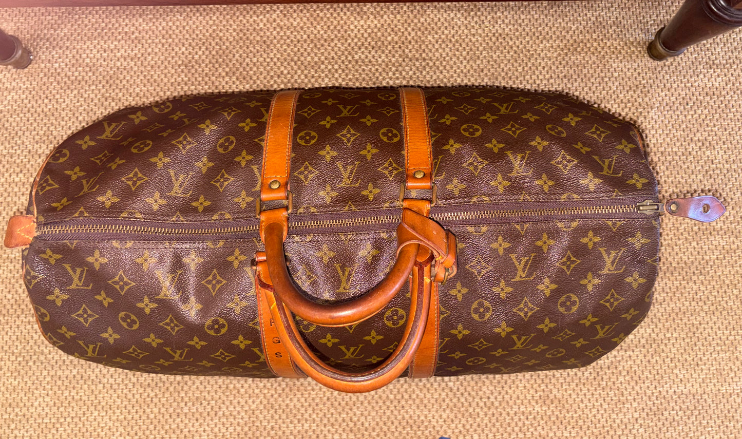 Vintage 1980s Monogram Louis Vuitton Duffle Bag