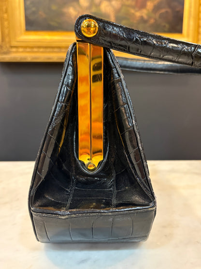Vintage 1940s Rendl Crocodile Leather Handbag