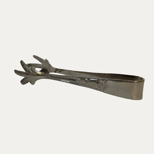 English Silver Plate Ice Tongs