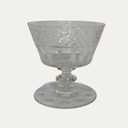 Vintage Crystal Dessert Coupes