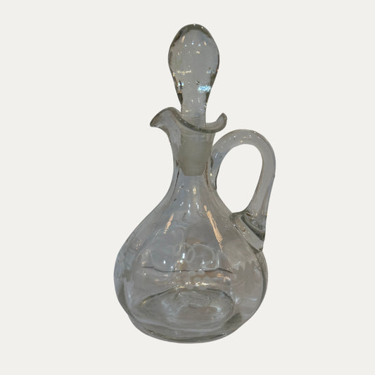 Antique Etched Condiment Jug