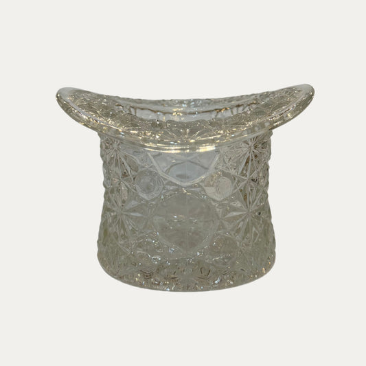 Vintage Pressed Glass Top Hat