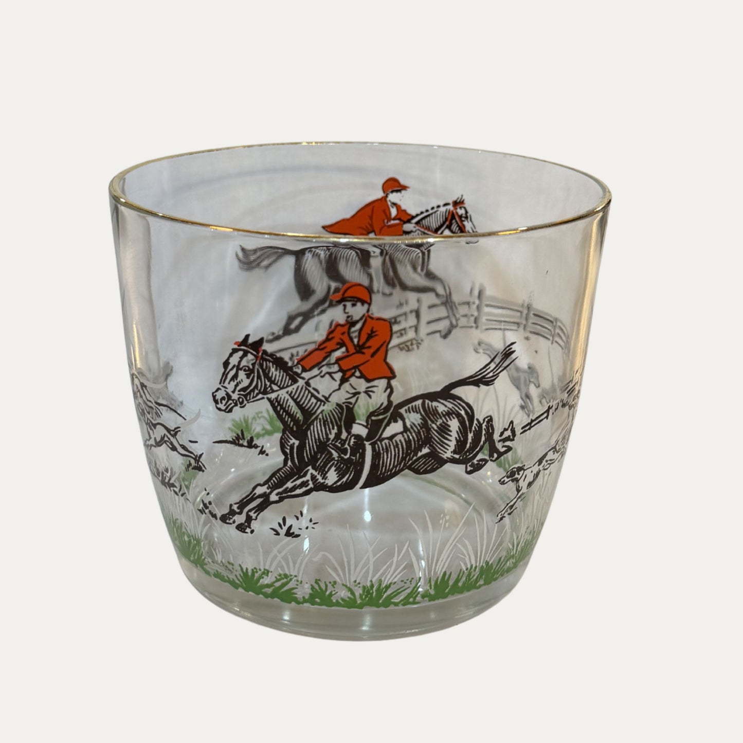 Vintage Hunt Scene Ice Bucket