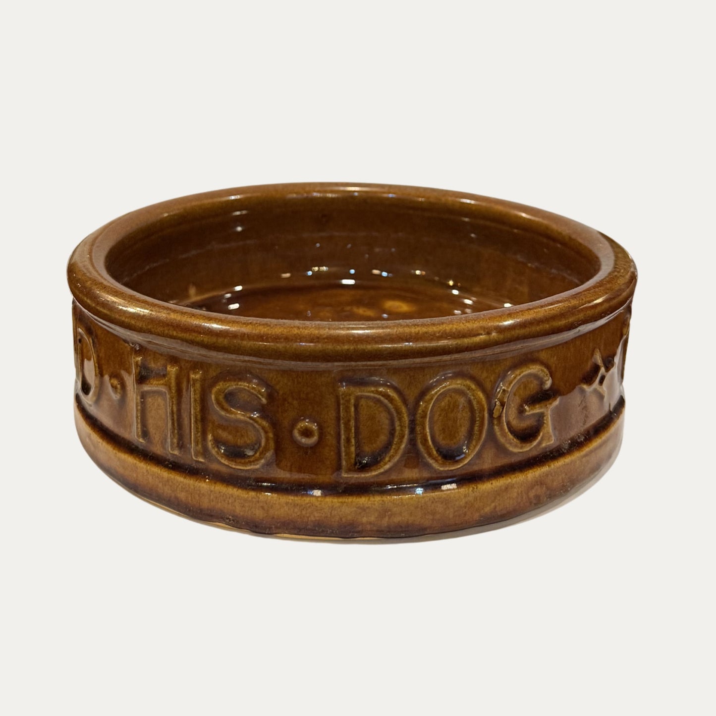 Antique McCoy Dog Bowl 1940's