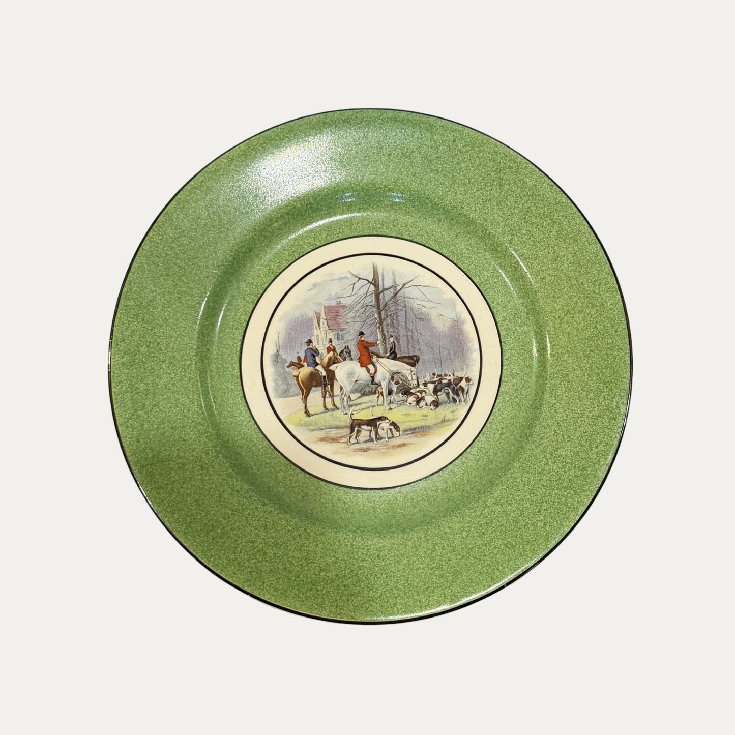 Antique Wedgwood Hunt Scene Cabinet Plate