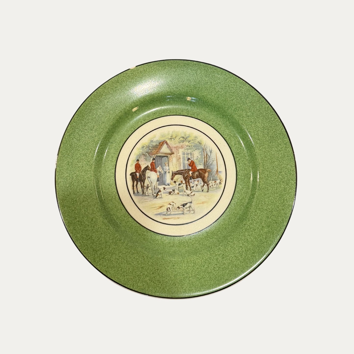 Antique Wedgwood Hunt Scene Cabinet Plate
