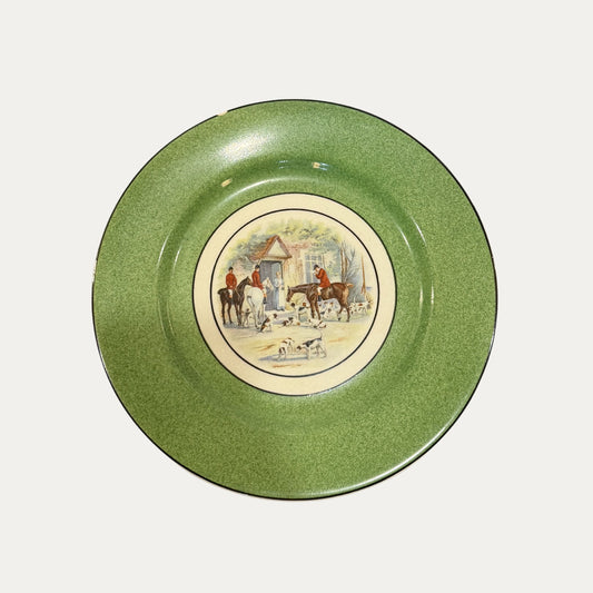 Antique Wedgwood Hunt Scene Cabinet Plate