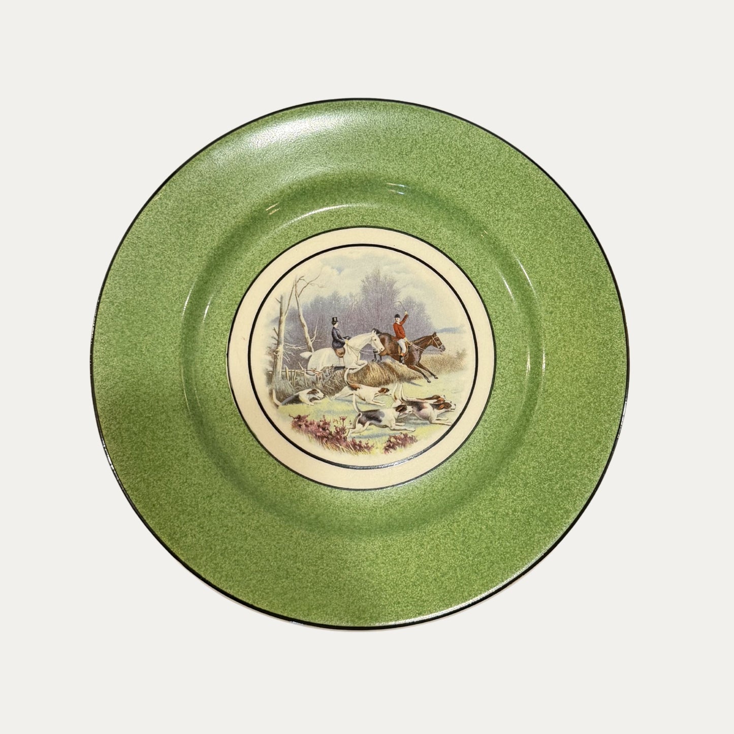 Antique Wedgwood Hunt Scene Cabinet Plate