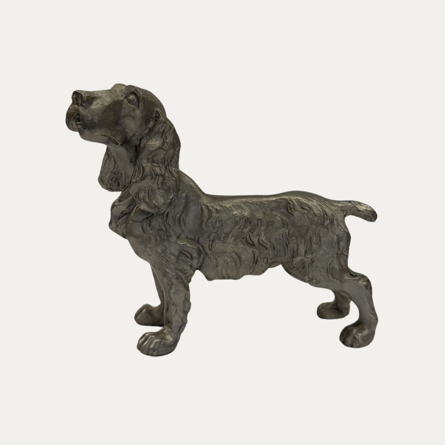 Vintage Pewter Dog
