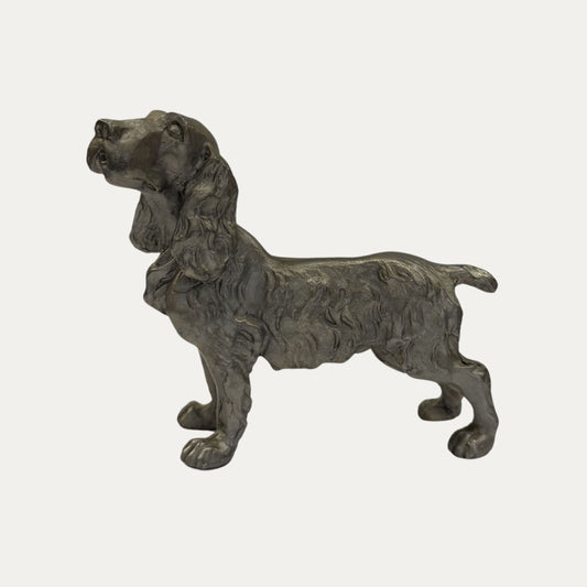 Vintage Pewter Dog