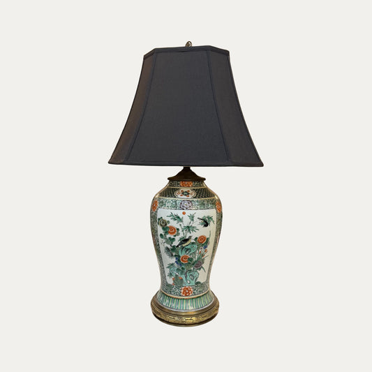 Antique 19th Century Chinoiserie Lamp