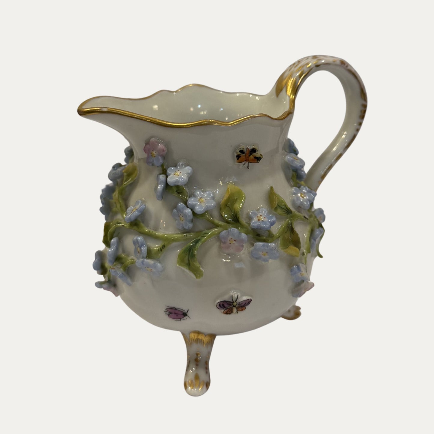 Antique Meissen Porcelain Spring Pitcher/Vase
