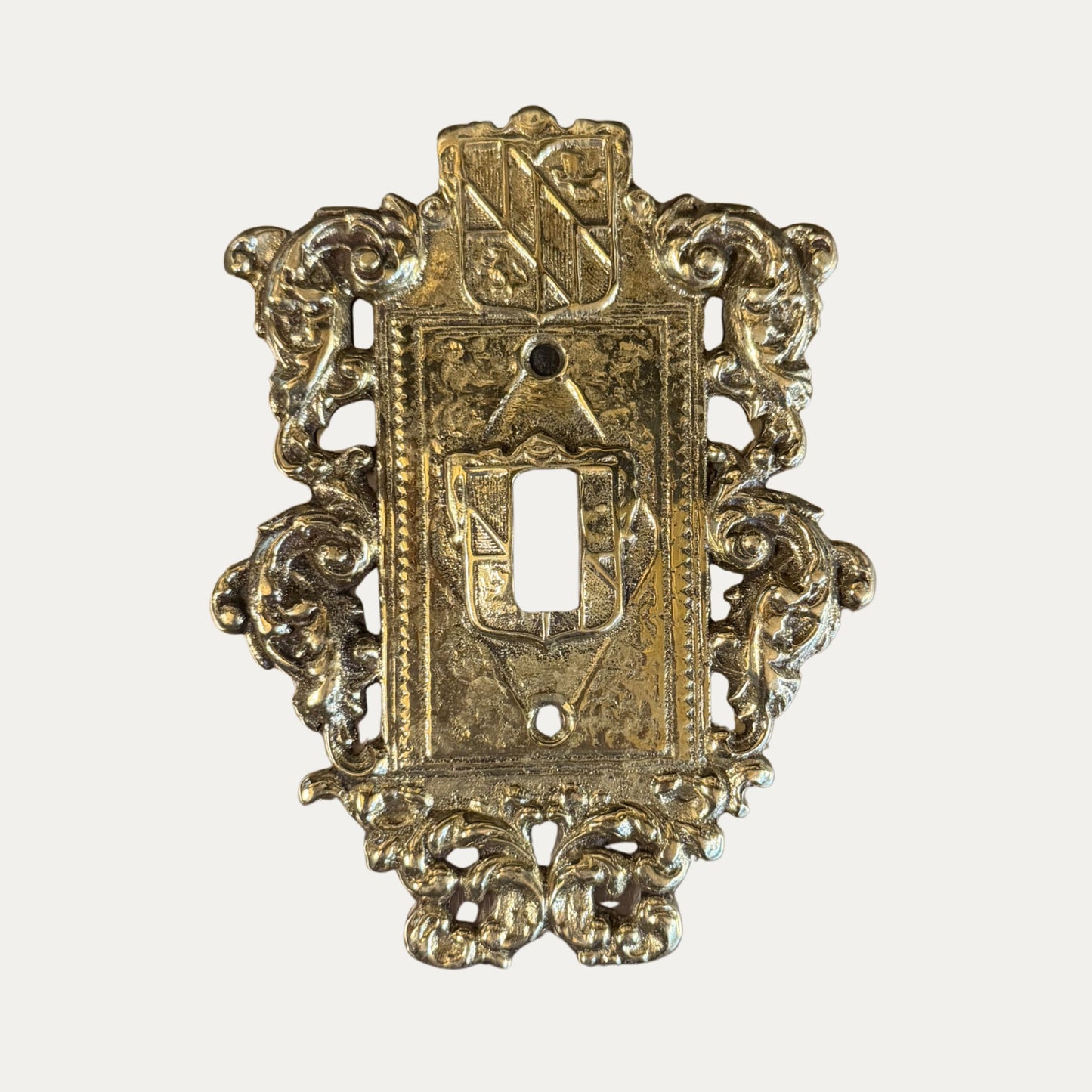 Vintage Brass Switch Plate