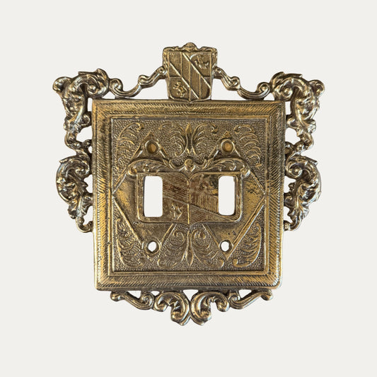 Vintage Brass Switch Plate