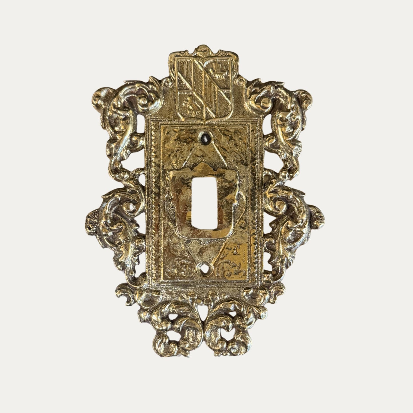 Vintage Brass Switch Plate