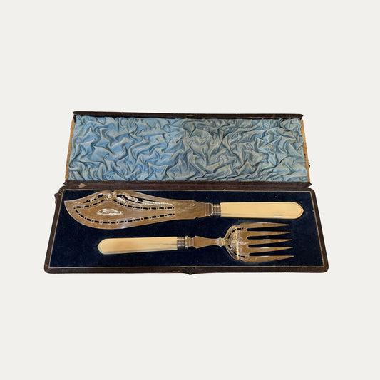 Antique Fish Set with Box