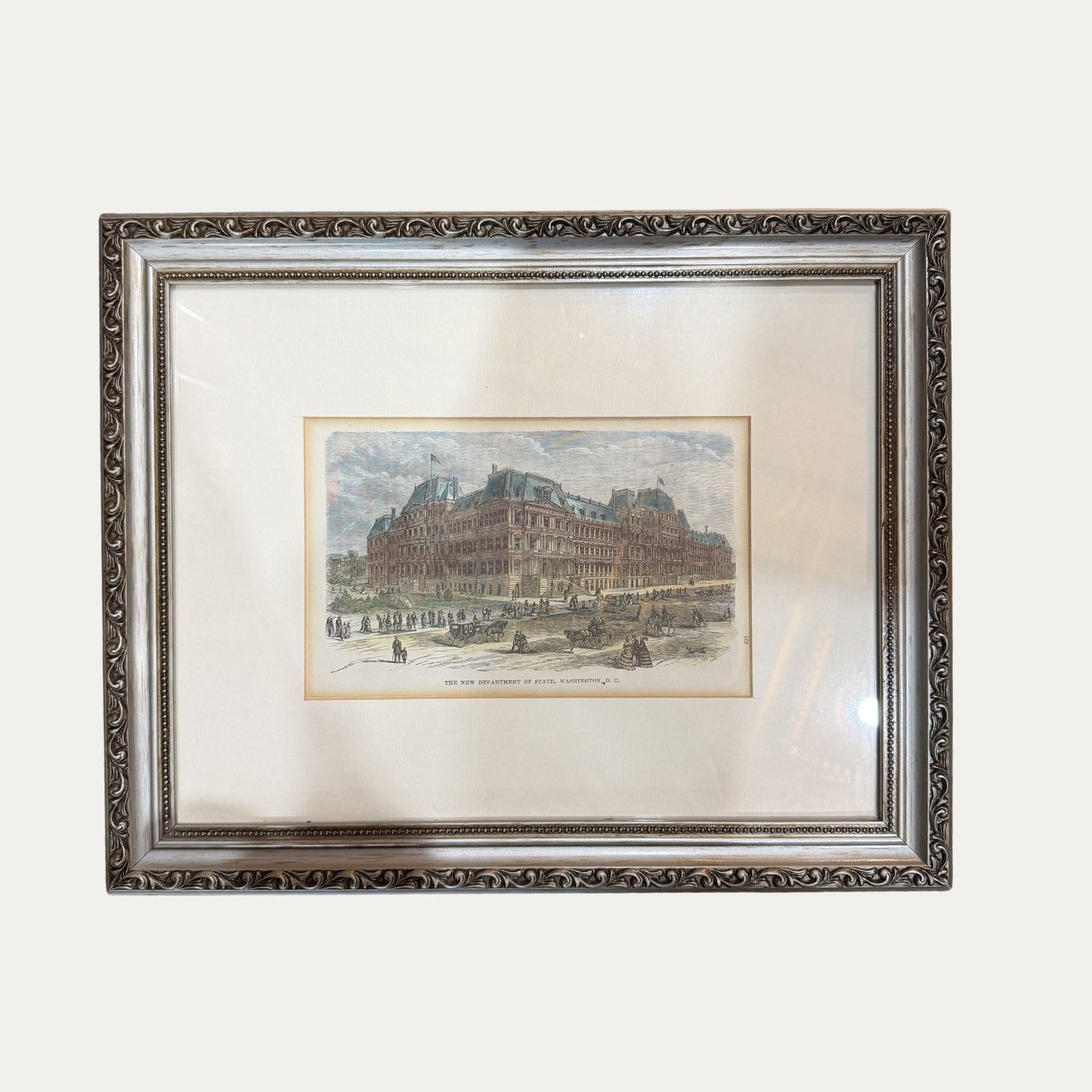 Antique Washington DC Framed Engraving