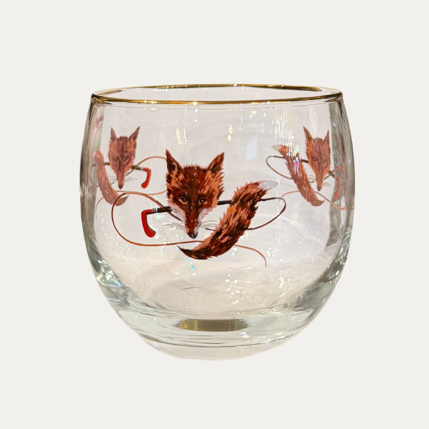 Vintage Fox Bourbon Glass