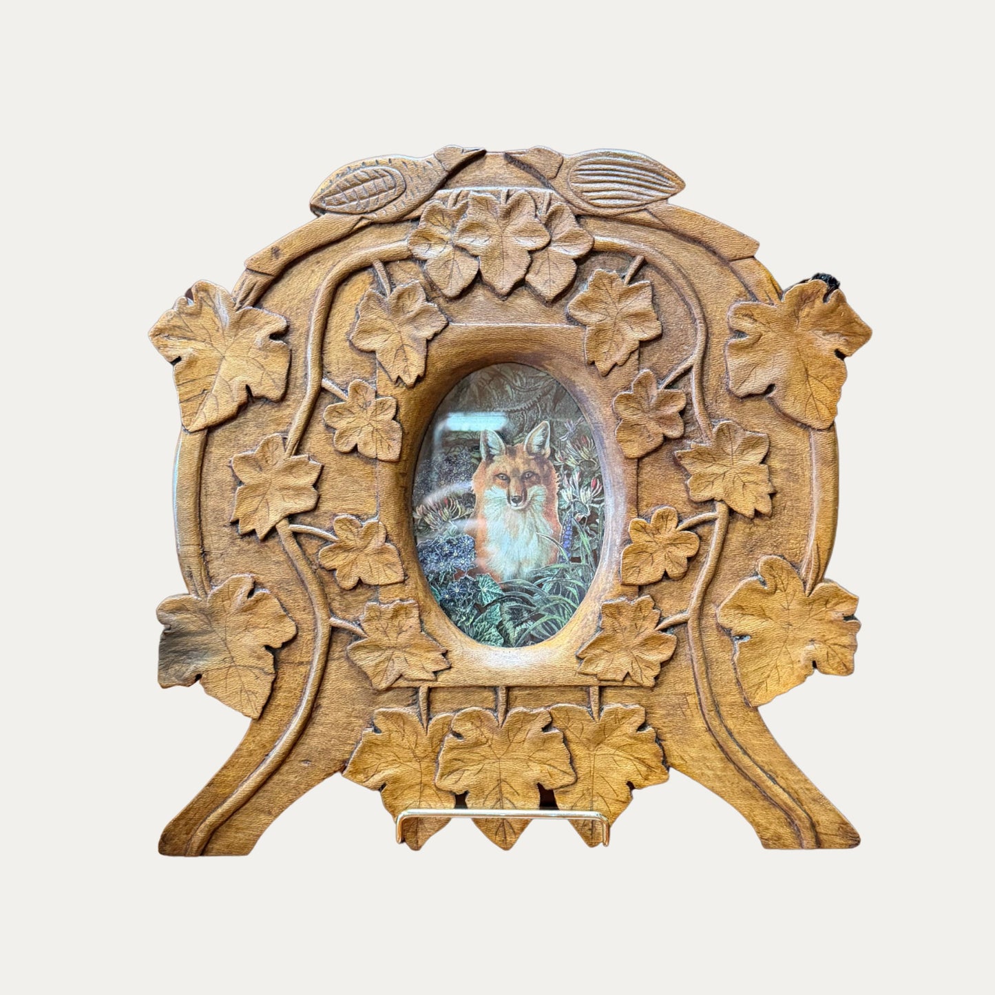Fox Collage in a Handcrafted Frame