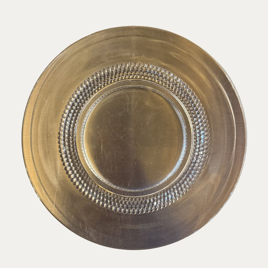 Set of Ten (10) Vintage Glass Dessert Plates